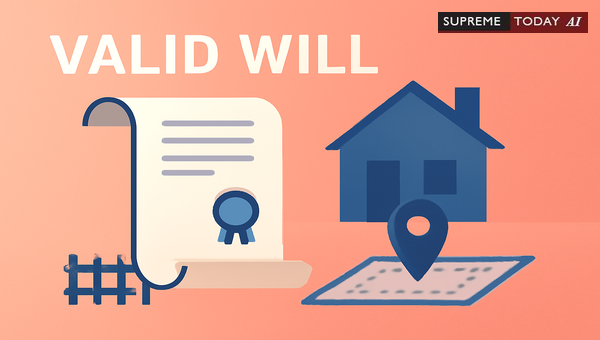 Proving Validity of Wills Without Plot Numbers Through Boundary Descriptions and Surveyor Records