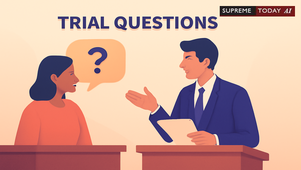 Rules for Proper Witness Questioning and Trial Procedure in Indian Courts