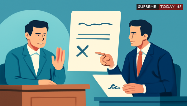 Handling Witness Denial of Signatures During Cross-Examination in Trial Proceeding