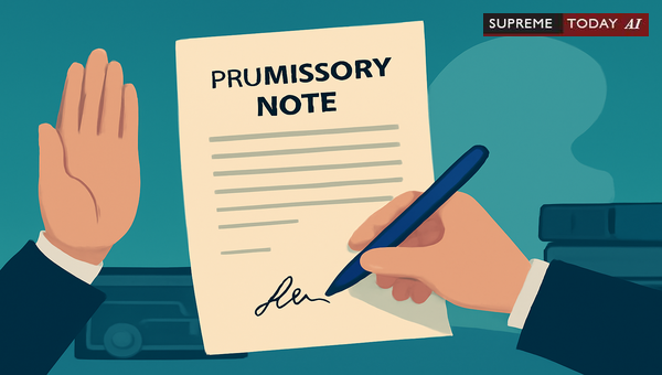 Does Witness Testimony Discharge the Initial Burden of Proof for Promissory Note Execution?