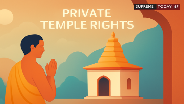 Worship Rights in Private Hindu Temples: Judicial Standards and Distinctions from Public Access