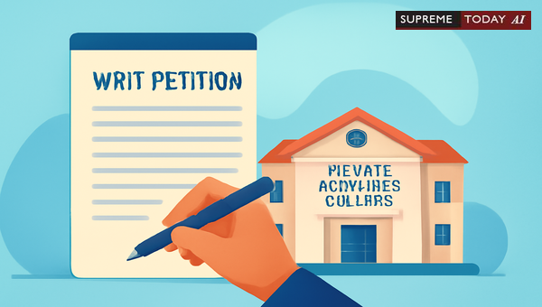 Maintainability of Writ Petitions Against Private Affiliated Colleges for Service Matters