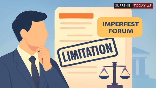 Does Filing a Lawsuit in the Wrong Forum Toll the Limitation Period Under Indian Law?