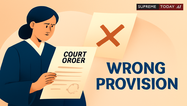 Wrong Provision Citation: Does It Void Court Orders?