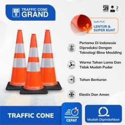 Grand Traffic Cone Kerucut Lalu Lintas Pembatas Jalan