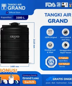 Tangki Toren Tandon Air Grand 3300 Liter