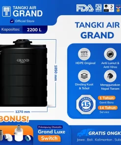 Tangki Toren Tandon Air Grand 2200 Liter