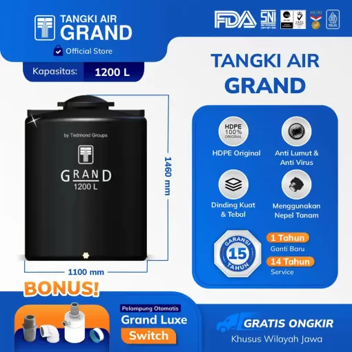 Tangki Toren Tandon Air Grand 1200 Liter GTA