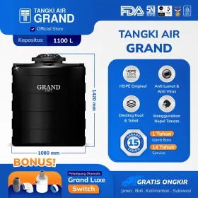 Tangki Toren Tandon Air Grand 1100 Liter