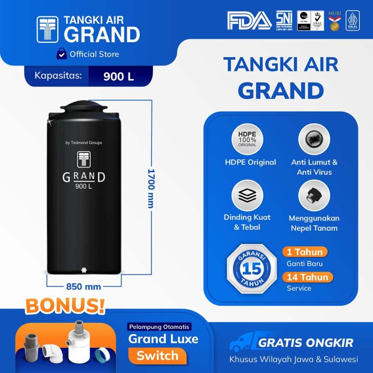 Tangki Toren Tandon Air Grand 900 Liter GTA