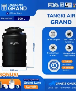Tangki Toren Tandon Air Grand 300 Liter