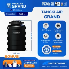 Tangki Toren Tandon Air Grand 300 Liter