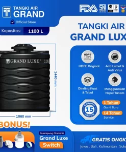 Tangki Toren Tandon Air Grand Luxe 1100 Liter
