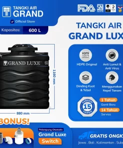 Tangki Toren Tandon Air Grand Luxe 600 Liter