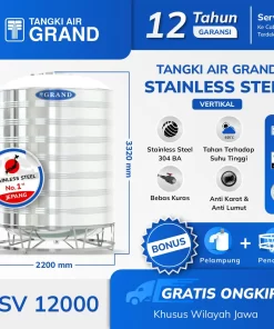 Tandon Air Stainless Grand Vertikal 11500 Liter