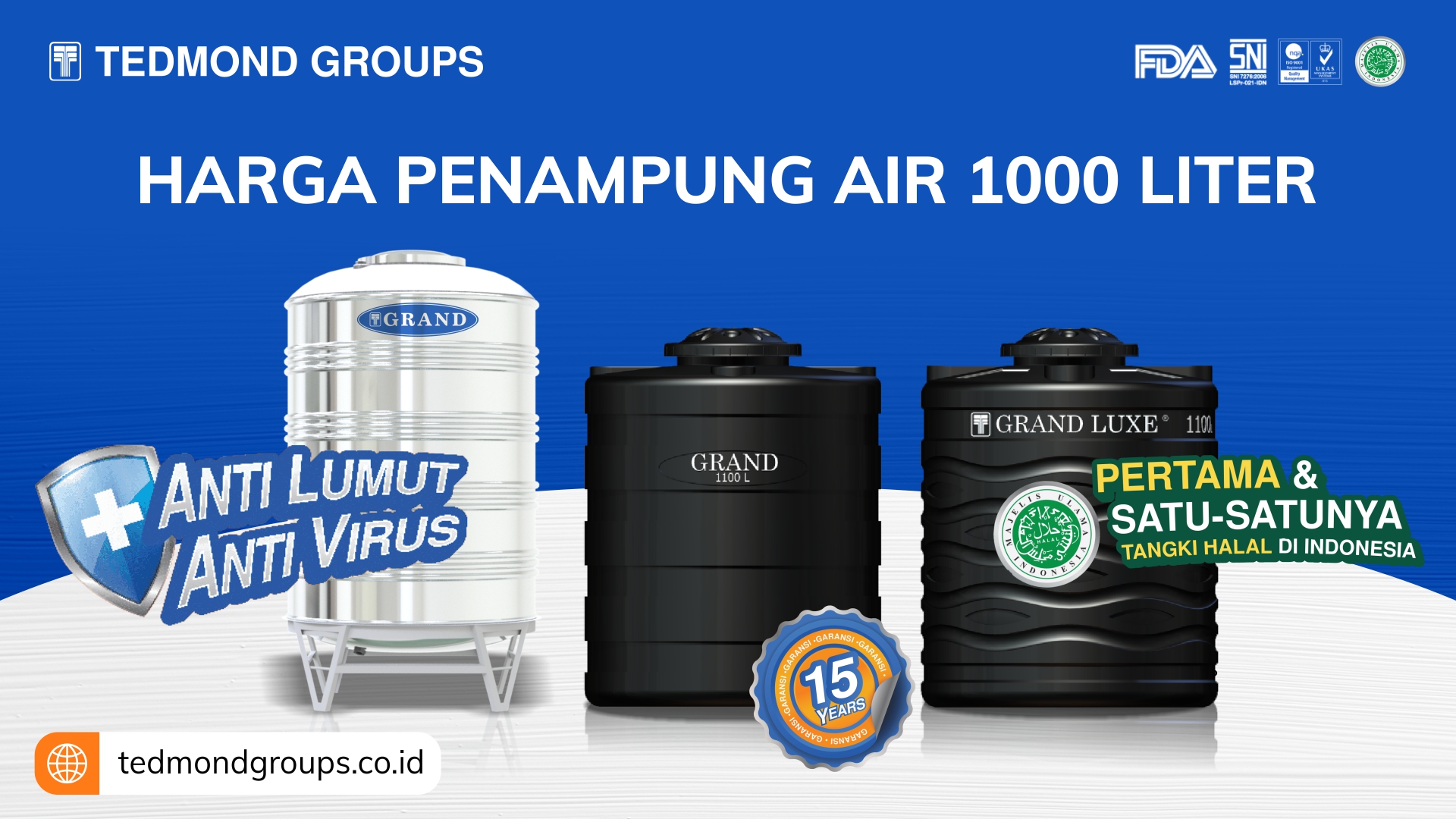 Daftar Terbaru Harga Penampung Air 1000 Liter All Merk
