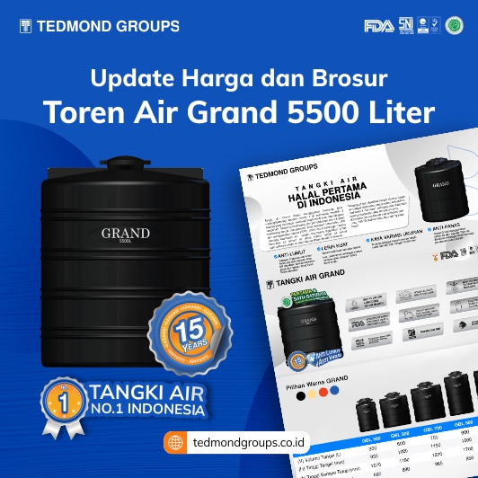 Update Harga Brosur Toren Air 5000 Liter