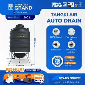 Tangki Tandon Toren Air Auto Drain 600 liter
