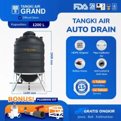 Tangki Tandon Toren Air Auto Drain 1200 liter