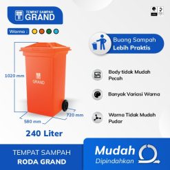Tempat Sampah Roda Grand 240 Liter
