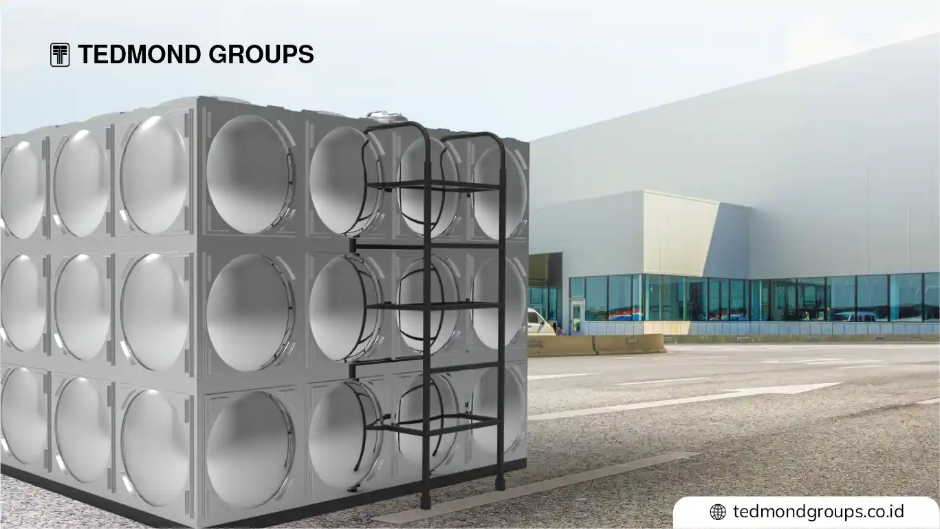 Tangki Toren Tandon Air Kotak untuk Industri yang Bebas Karat