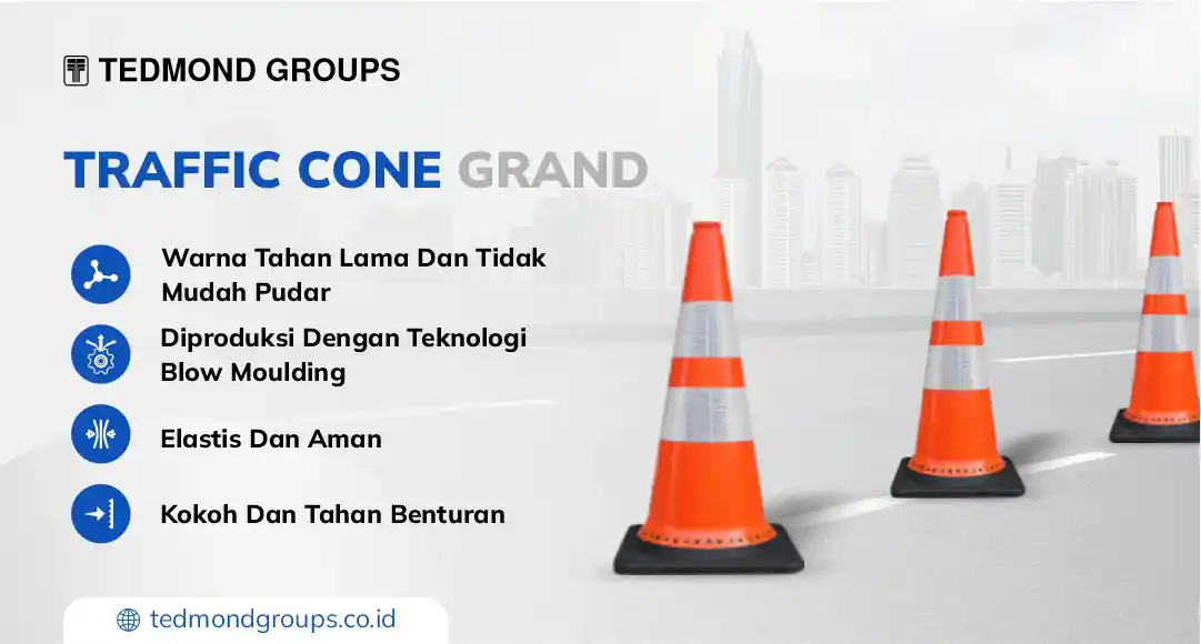 Traffic Cone Grand Kerucut Lalu Lintas, Pembatas Jalan, Traficon