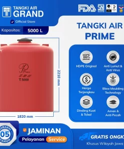 Tangki Toren Tandon Air Prime 5000 Liter