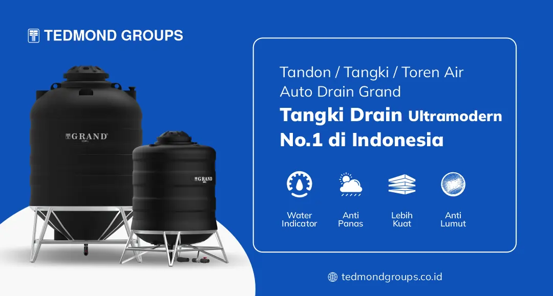Tandon Tangki Toren Air Auto Drain dengan pelampung otomatis