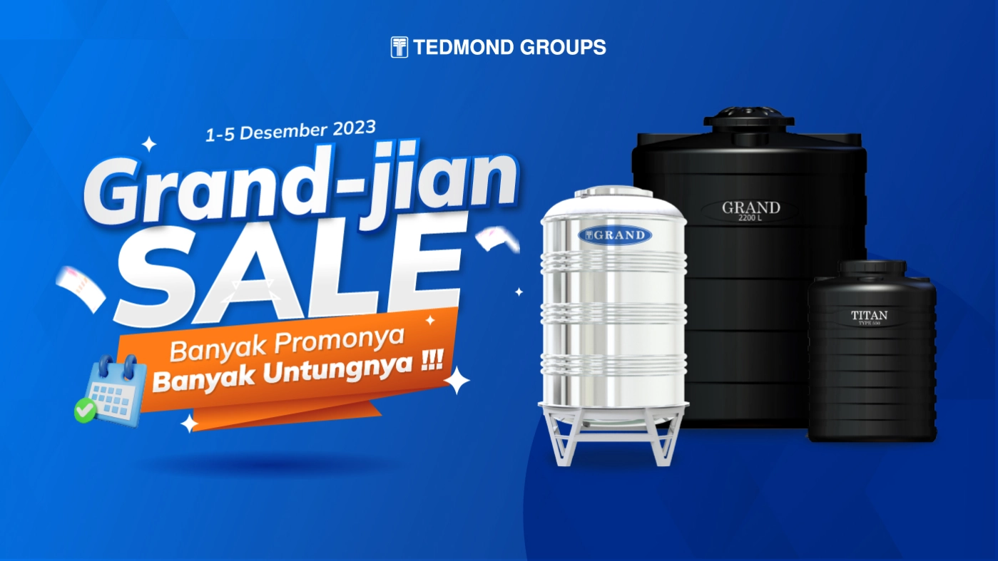 Grandjian-Sale Promo Tandon Air, Toren Air dan Tangki Air