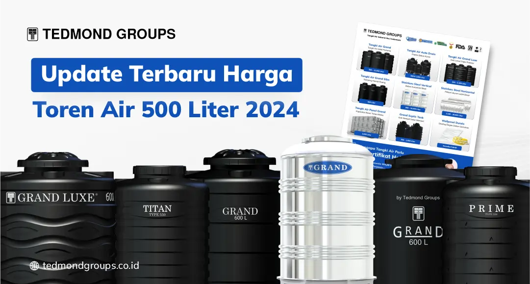 Update Terbaru Harga Toren Air 500 Liter 2024