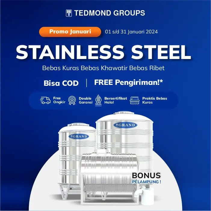 Promo Tandon Air Stainless Stell Gratis Pengiriman Produsen Tangki Air 1