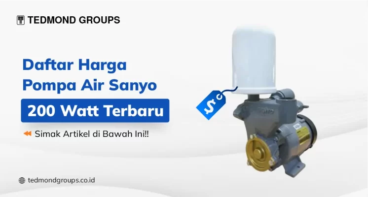 Daftar Harga Pompa Air Sanyo 200 Watt Terbaru