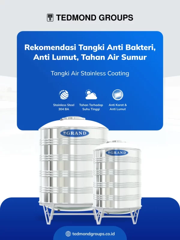 Rekomendasi Tangki Anti Bakteri, Anti Lumut, Tahan Air Sumur