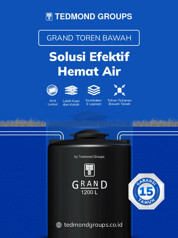 Grand Toren Bawah, Solusi Efektif Hemat Air