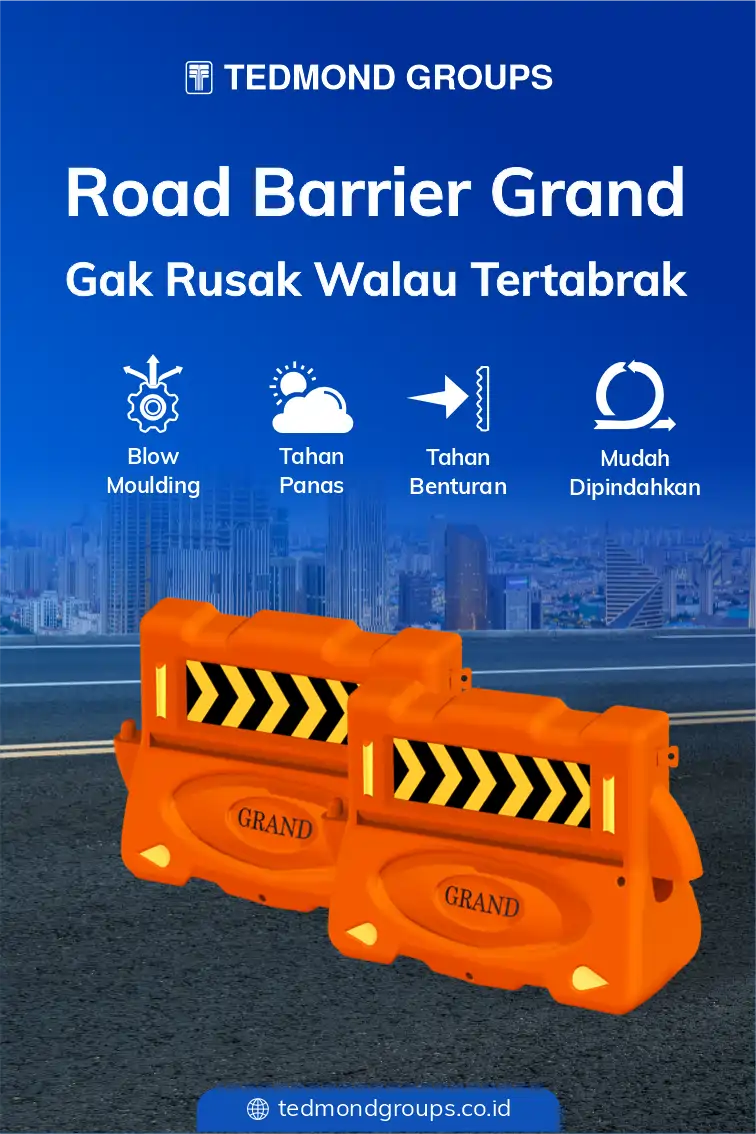 Road Barrier Grand, Gak Rusak Walau Tertabrak