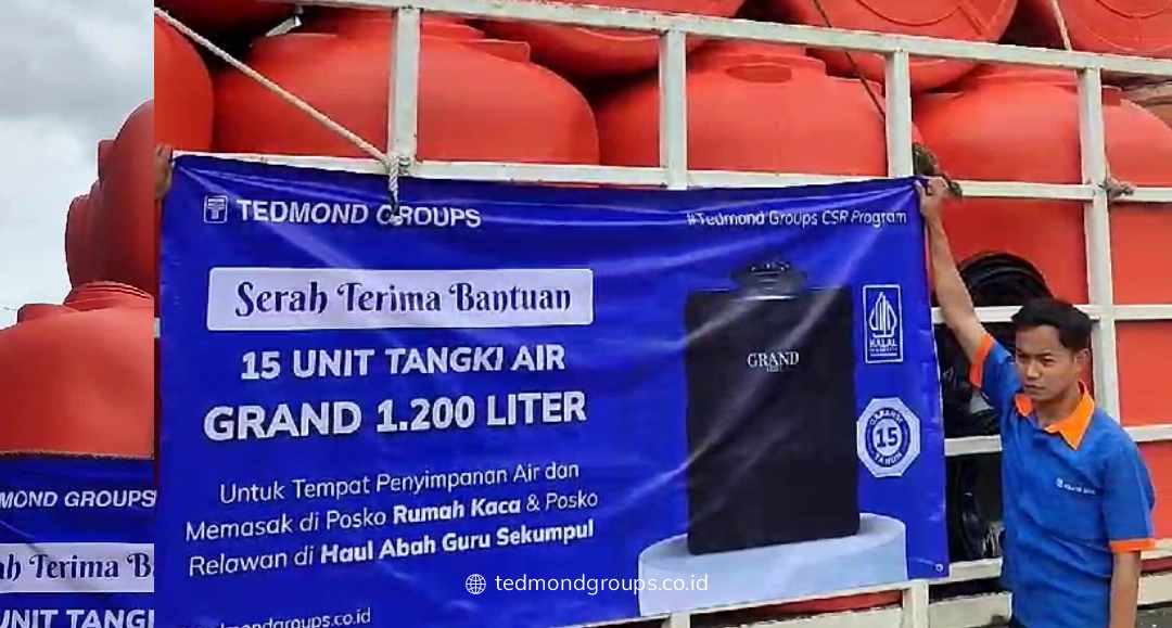 Donasi Tangki Air Halal Grand 15 Unit Haul Guru Sekumpul