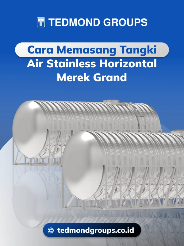 Cara memasang tangki air stainless horizontal merek grand