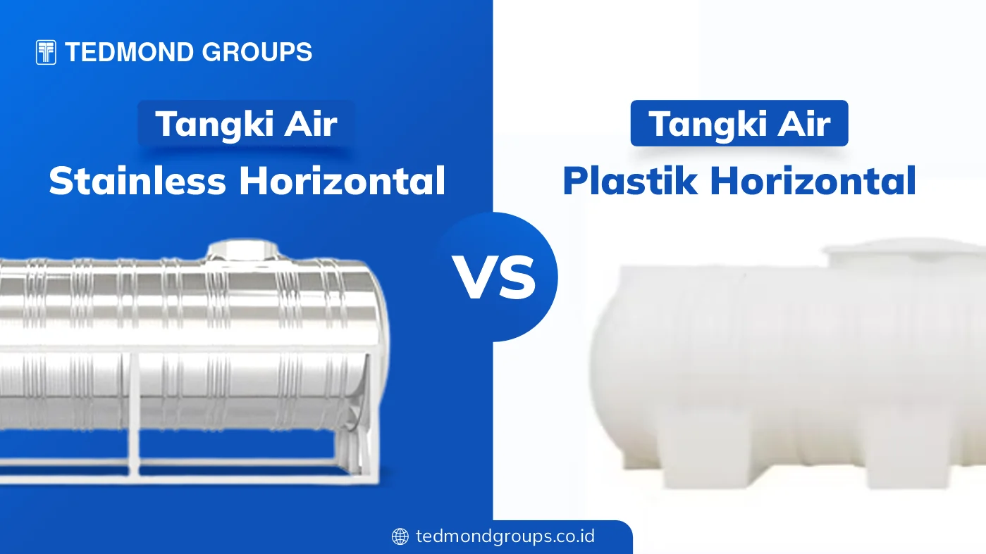 Tangki air horizontal stainless vs tandon air horizontal plastik