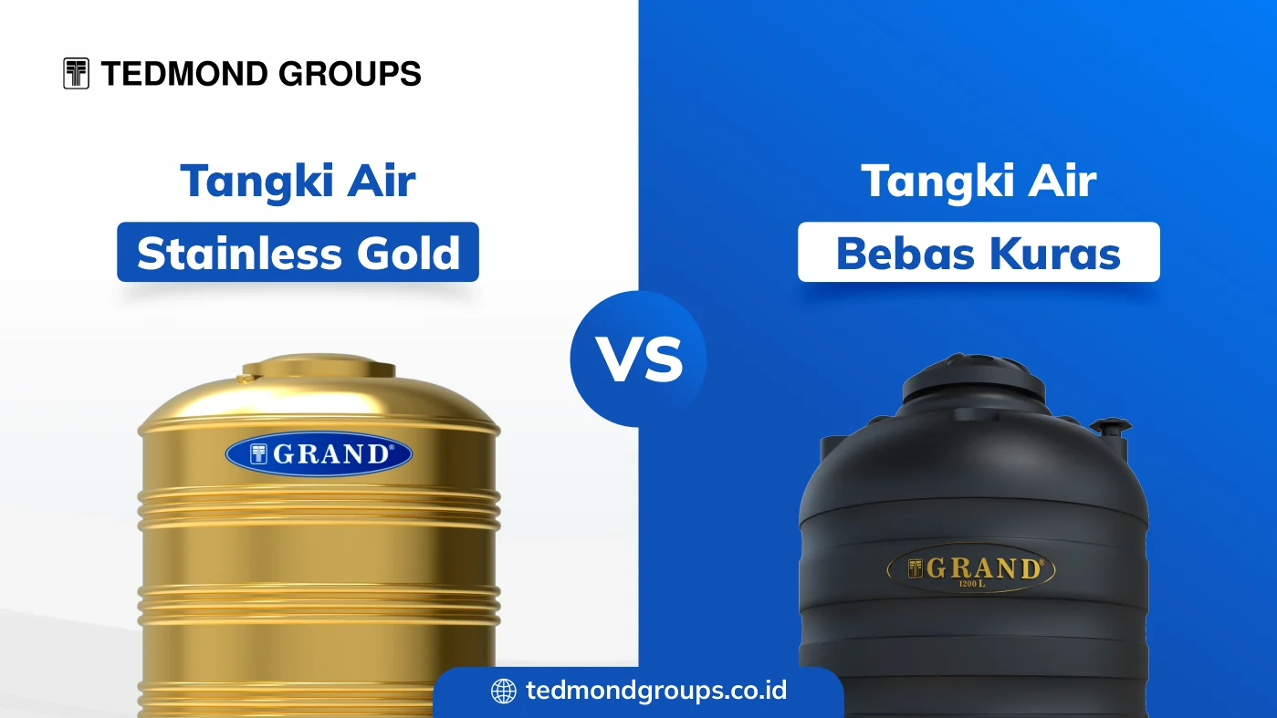 Tangki air stainless gold vs toren air bebas kuras