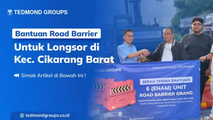 Bantuan road barrier longsor di kec.cikarang barat