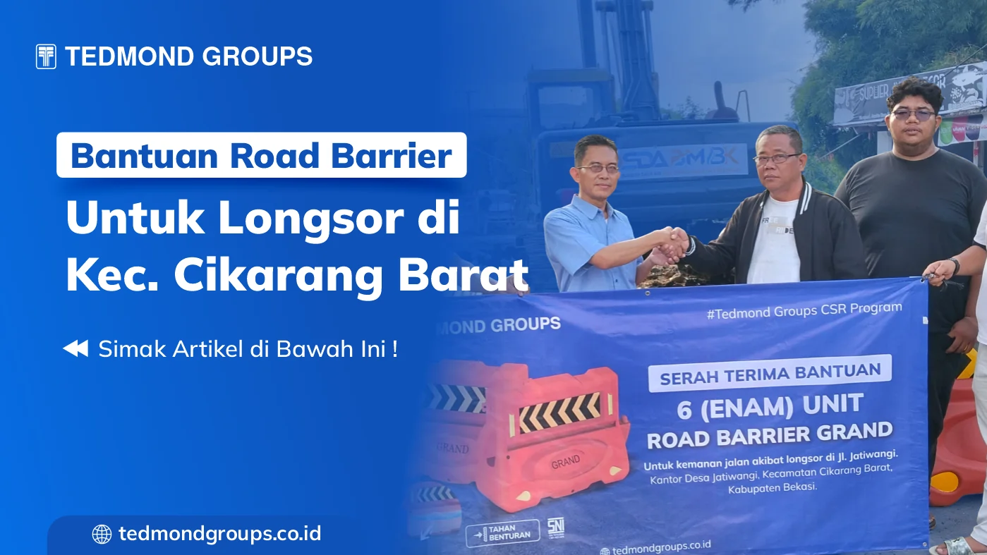 Bantuan road barrier longsor di kec.cikarang barat
