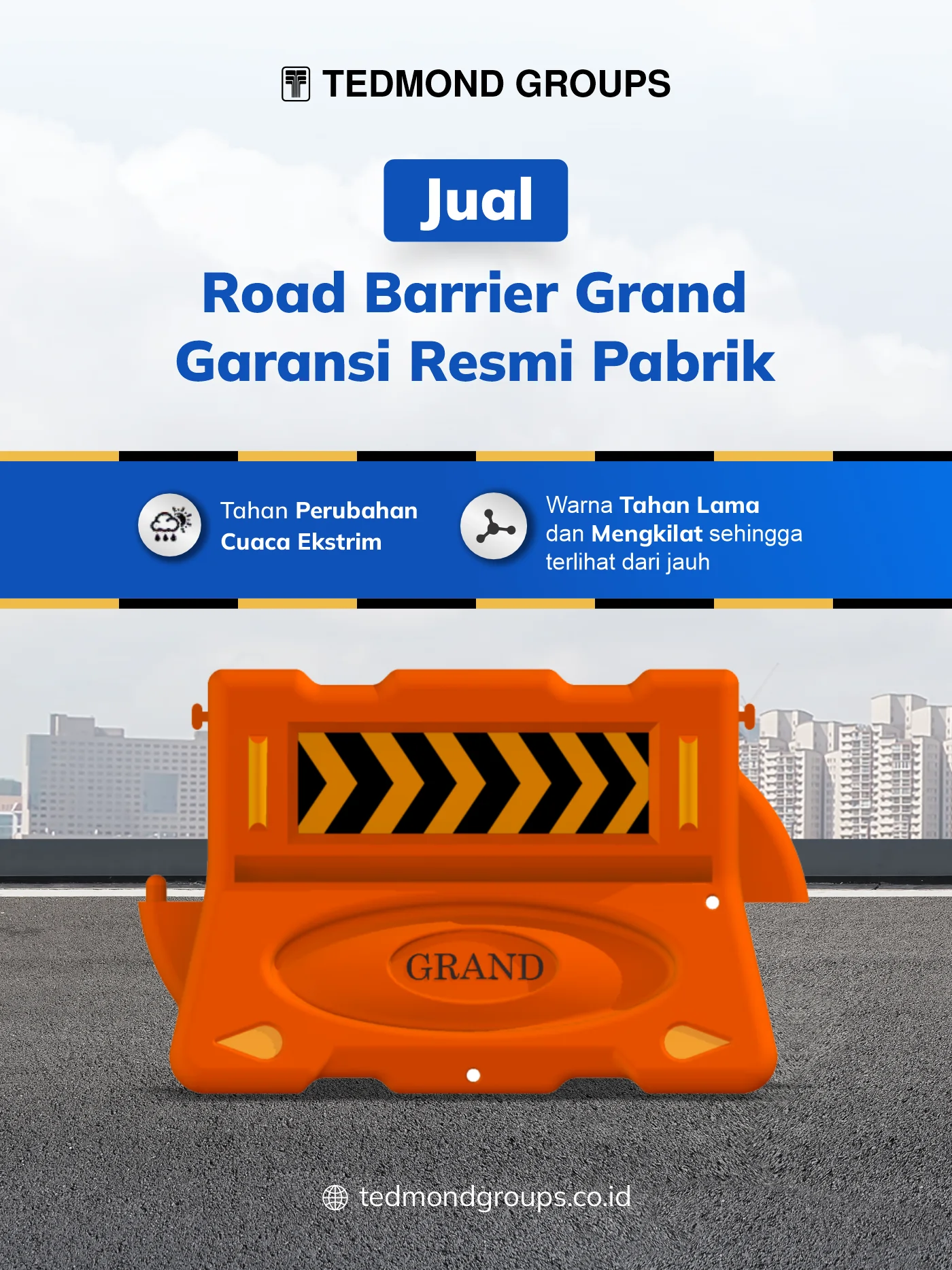 Jual road barrier grand garansi resmi pabrik