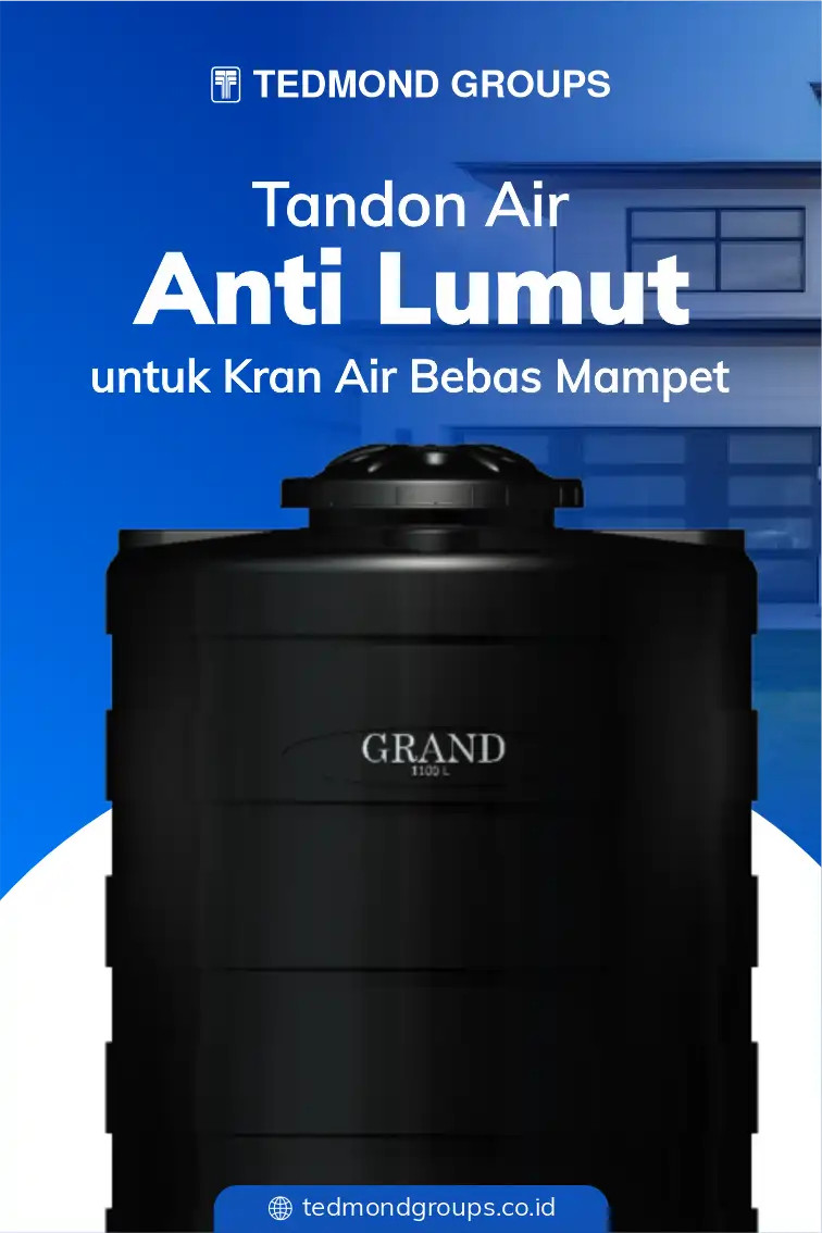 Tandon air anti lumut untuk kran air bebas mampet