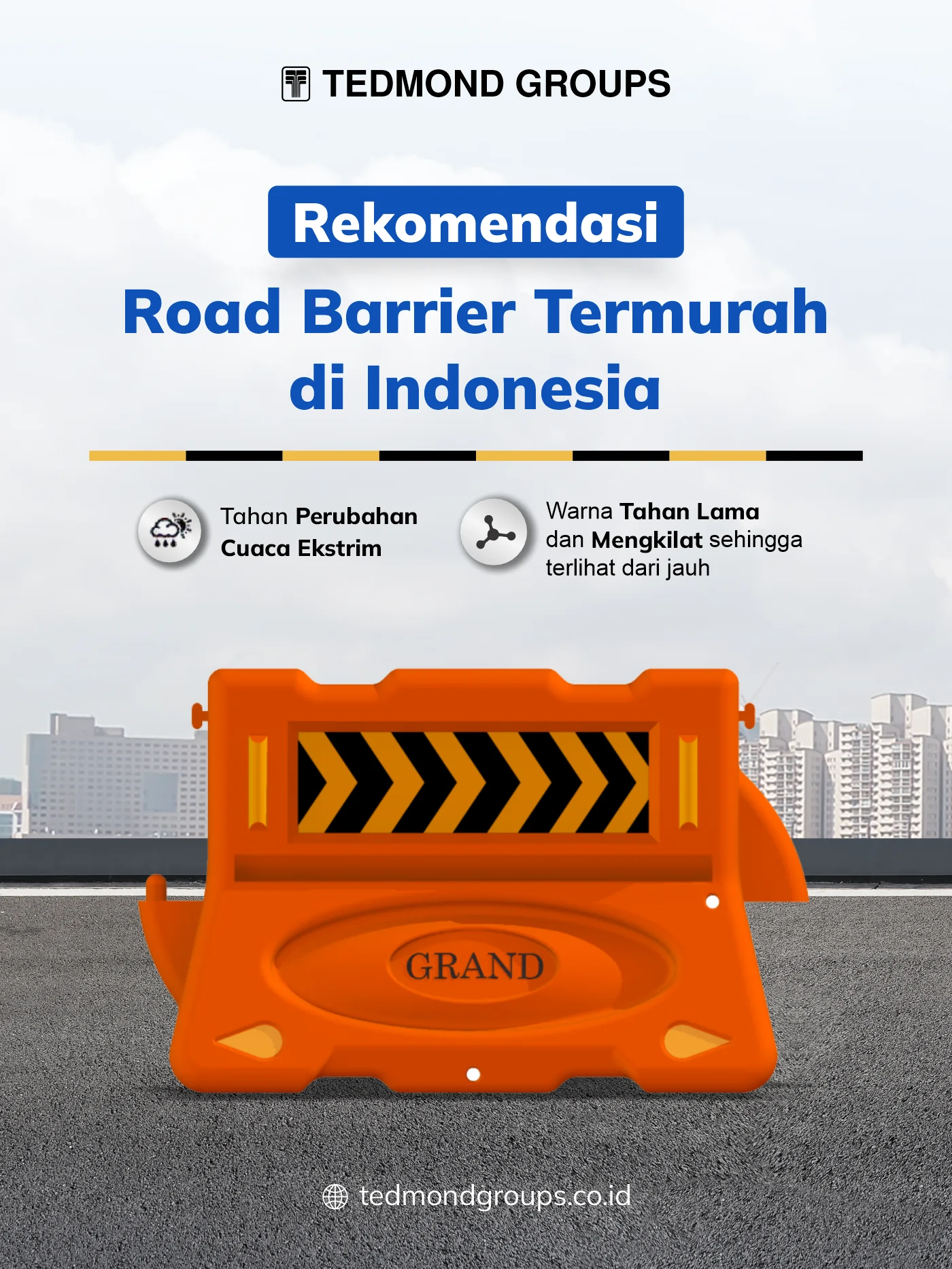 Rekomendasi road barrier termurah