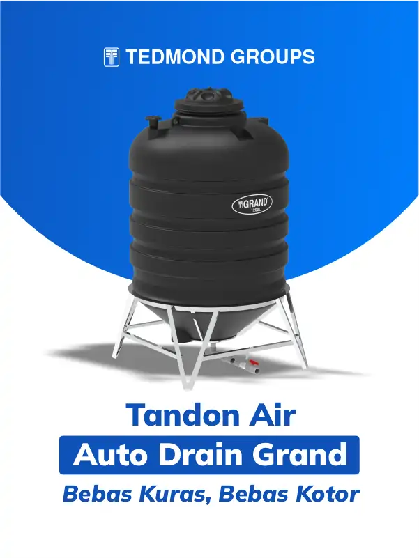 Tandon air auto drain grand, bebas kuras bebas kotor