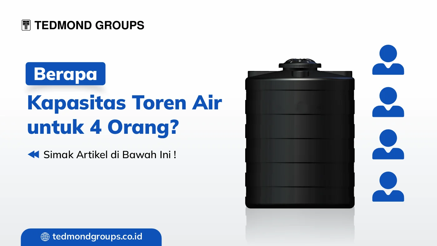 Kapasitas toren air untuk 4 orang