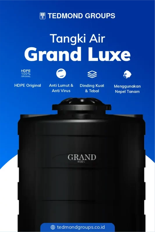 Tangki Air Grand Luxe, Solusi Tandon Premium dengan Manhole Berkualitas