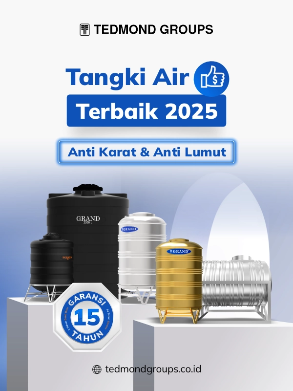 Tangki air terbaik 2025 anti karat dan anti lumut