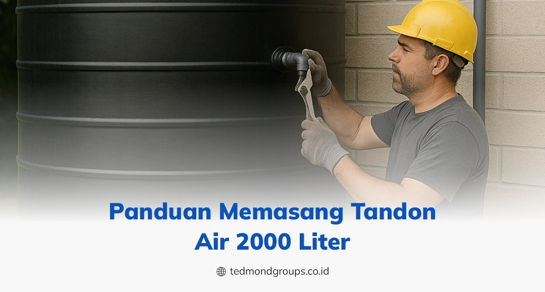 Panduan memasang tandon air 2000 liter