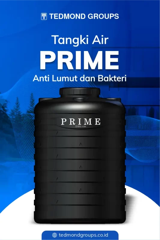 Menjaga kuliats air bersih dengan tandon air prime anti bakteri